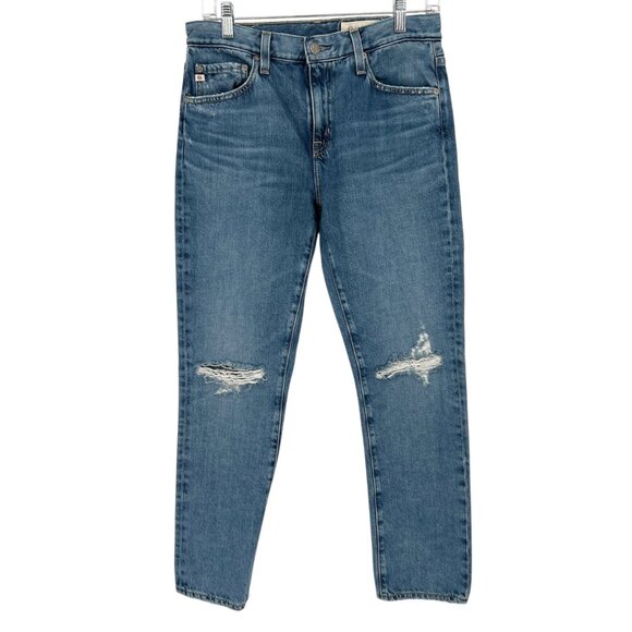AG Jeans Ex-Boyfriend Slouchy Slim Distressed Jeans Size 26 - Picture 1 of 13